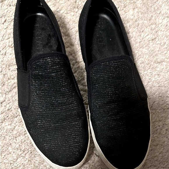 Black nylon slip on sneakers by 1 State - Picture 1 of 4